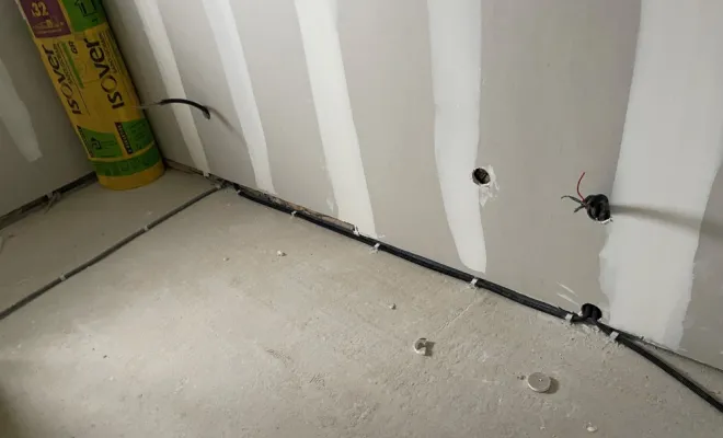 Passage des alimentation avant la chappe a Beauval, Doullens, SMSD Électricité