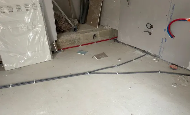 Passage des alimentation avant la chappe a Beauval, Doullens, SMSD Électricité
